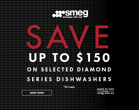 Save $150 On Smeg Diamond Dishwashers