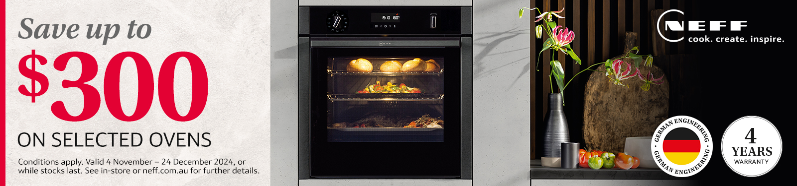 Save $300 On Selected NEFF Ovens