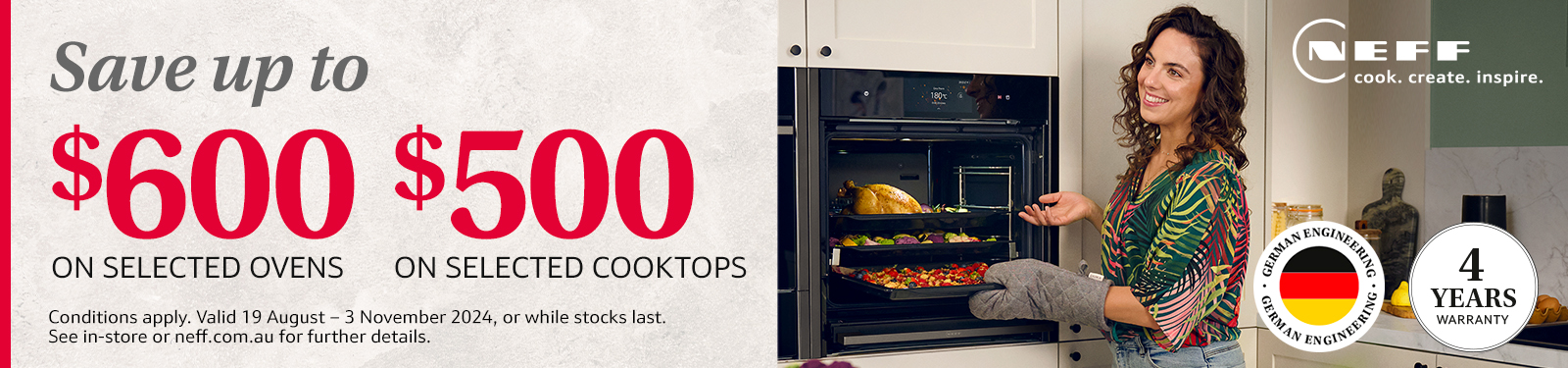 Save Up To $600 On Selected NEFF Cooking Appliances