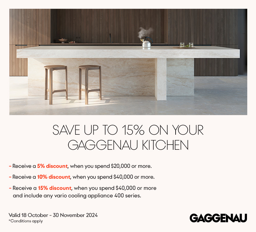 Save Up to 15% On Gaggenau Kitchen When You Spend Over $40,000