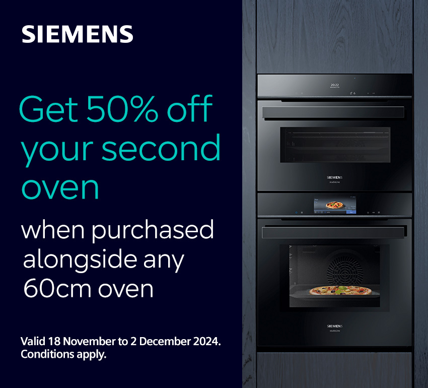 Get 50% Off Your Second Siemens Oven