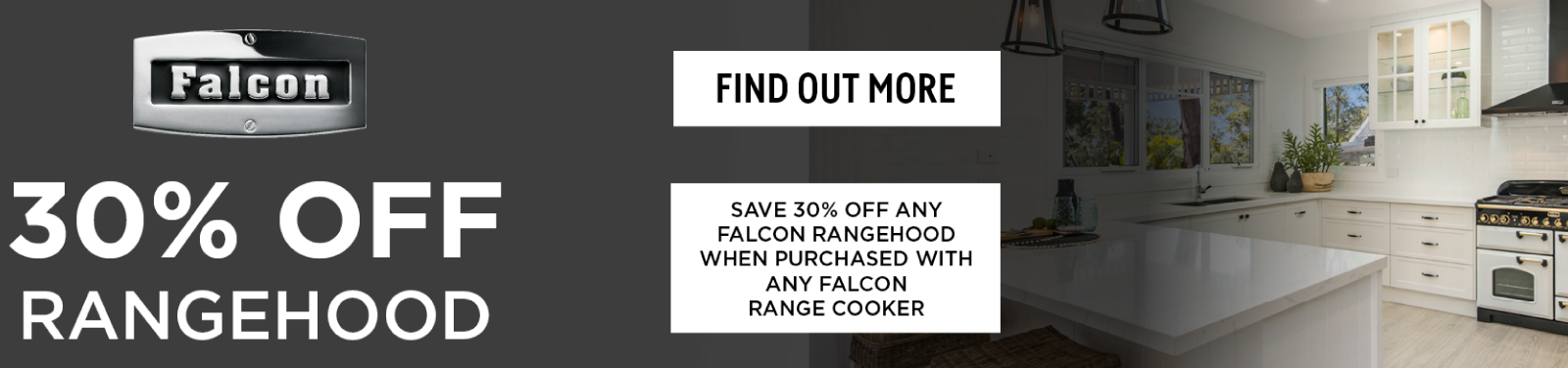 Save 30% Off Any Falcon Rangehood When Purchased With Any Falcon Range Cooker