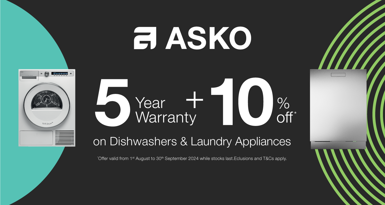 5 Year Warranty\ *Plus 10%* Off ASKO Dishwashers And Laundry Appliances at Elite Appliances