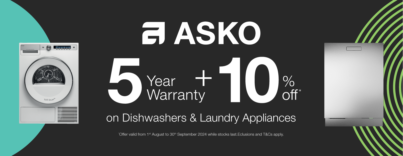 5 Year Warranty\ *Plus 10%* Off ASKO Dishwashers And Laundry Appliances at Elite Appliances