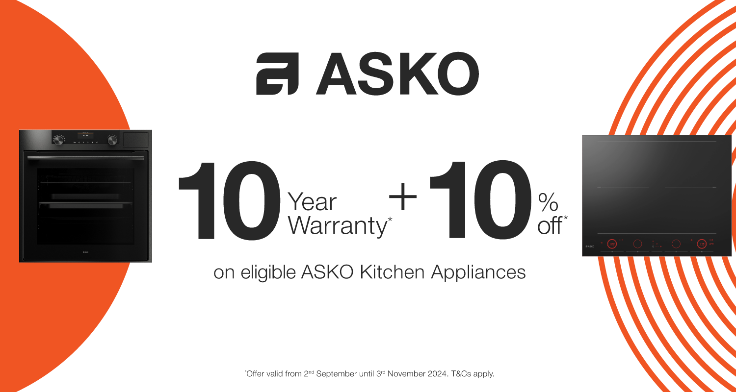 10 Year Warranty Plus 10% Off ASKO Kitchen Appliances at Elite Appliances