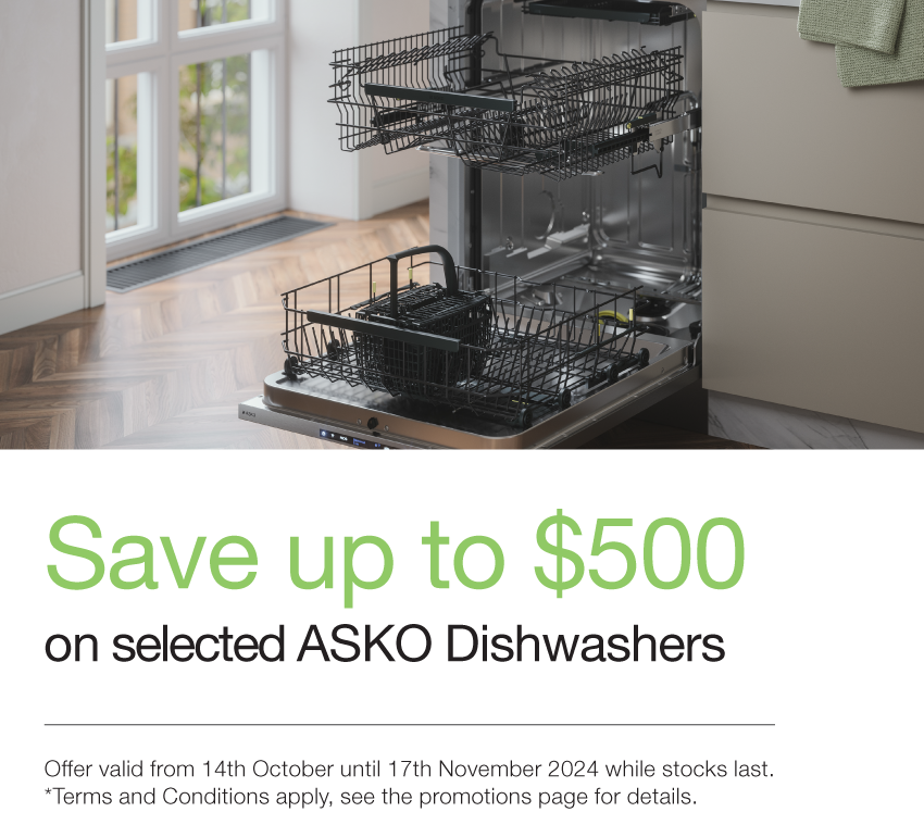 Save Up To $500 On Selected ASKO Dishwashers