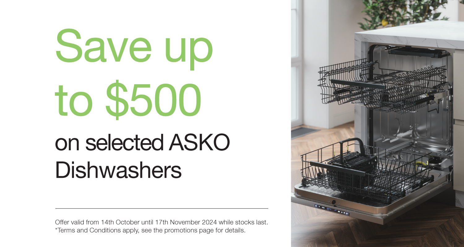 Save Up To $500 On Selected ASKO Dishwashers at Elite Appliances