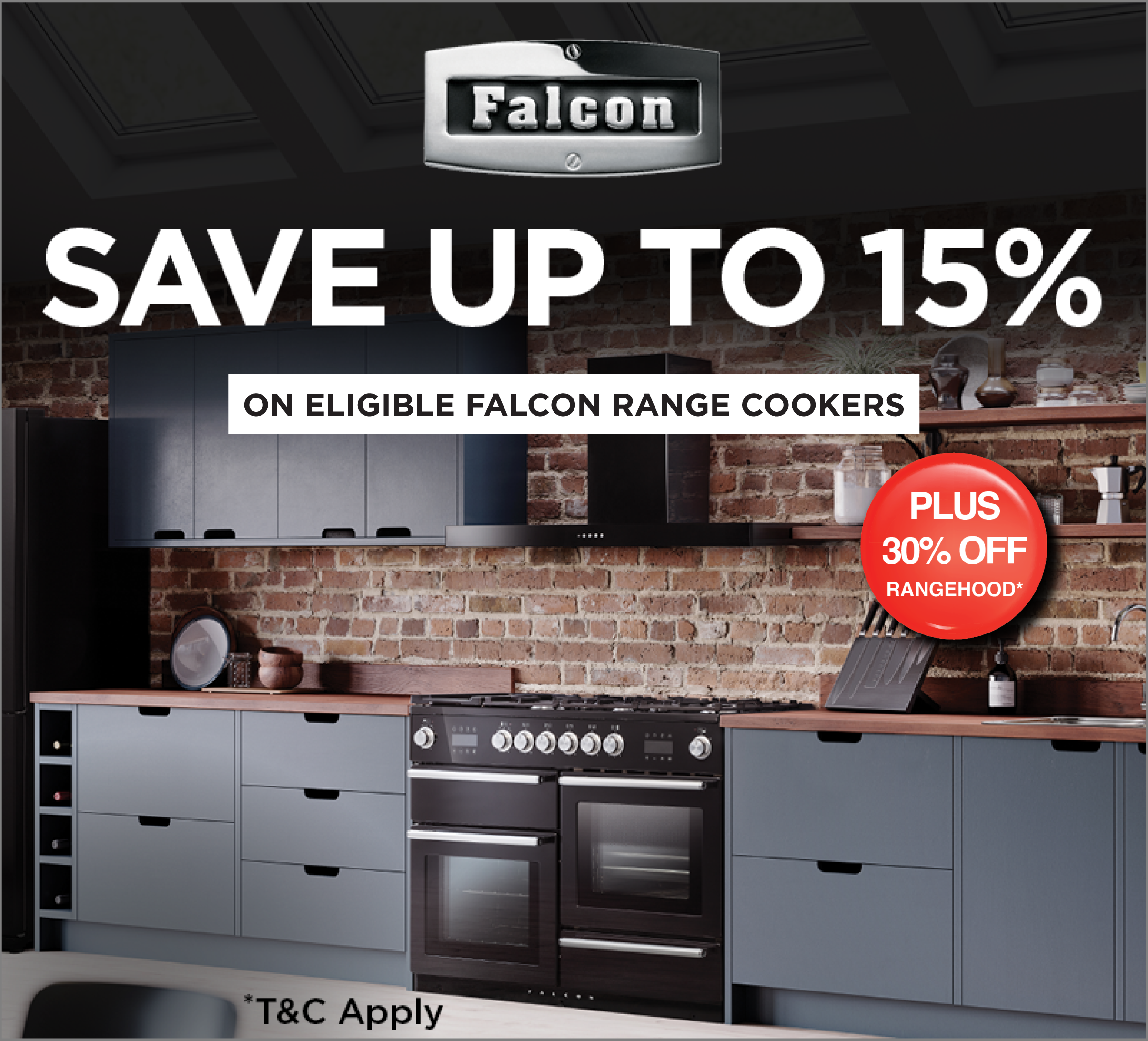 Save Up To 15% On Eligible Falcon Range Cookers