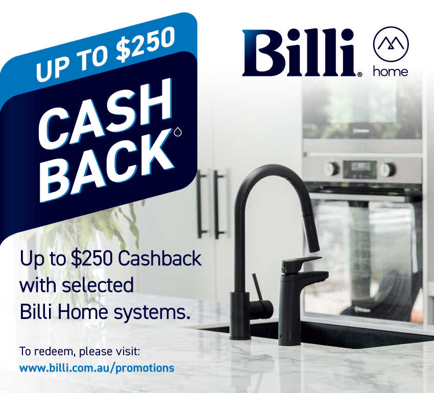 Up To $250 Cashback With Selected Billi Home Systems