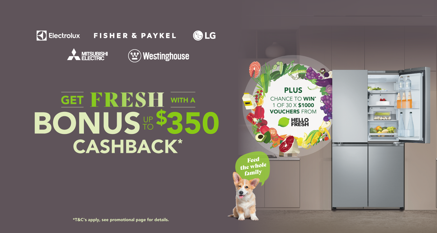 Bonus Cashback Up To $350 On Selected Fridges at Elite Appliances