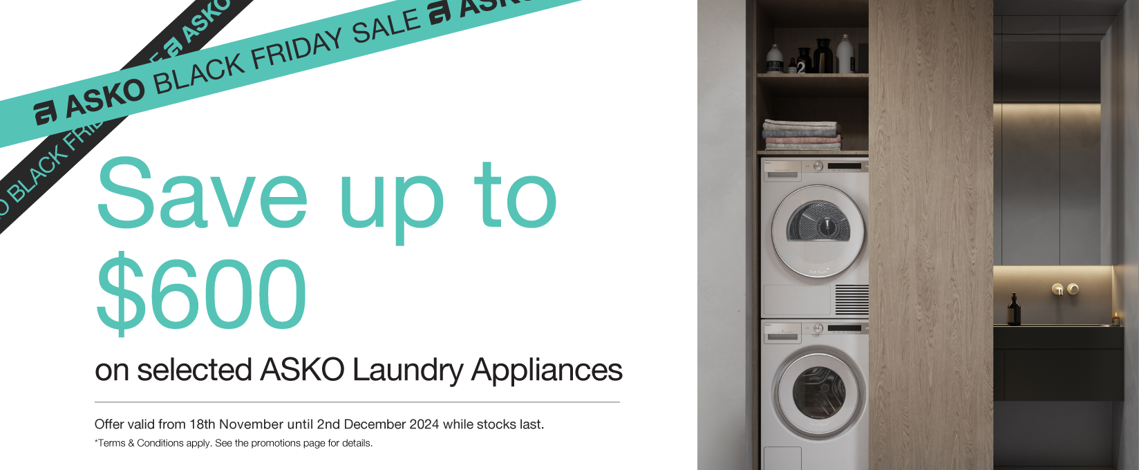 Save Up To $600* On Selected ASKO Laundry Appliances at Elite Appliances