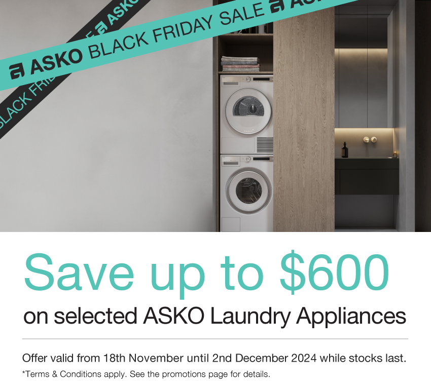 Save Up To $600* On Selected ASKO Laundry Appliances