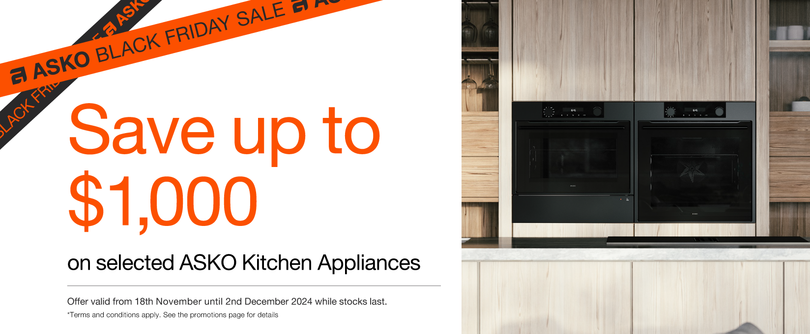 Save Up To $1000* On Selected ASKO Kitchen Appliances at Elite Appliances