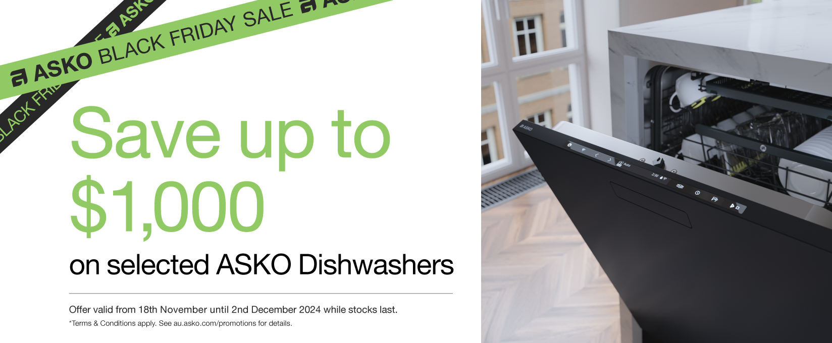 Save Up To $1000* On Selected ASKO Dishwashers at Elite Appliances