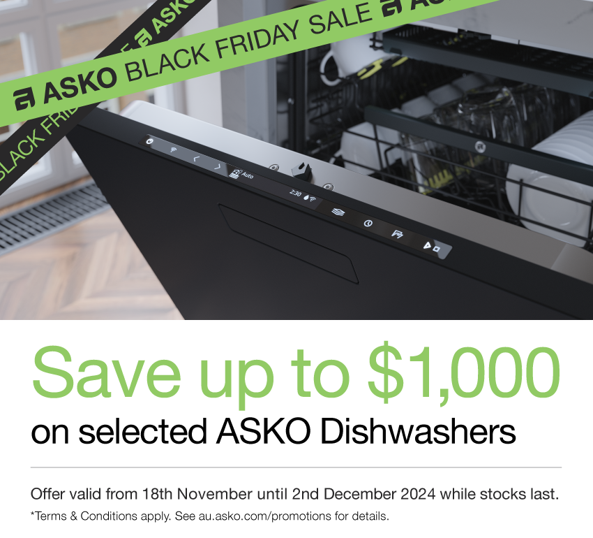 Save Up To $1000* On Selected ASKO Dishwashers