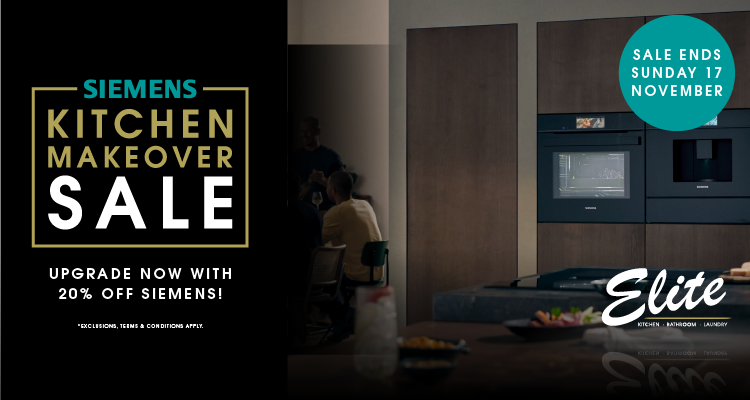 Save 20%* On The Full Siemens Range at Elite Appliances