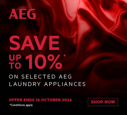 Save Up To 10% On Selected AEG Laundry Appliances