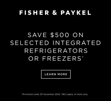 Save $500 On Selected Fisher & Paykel Integrated Refrigerators Or Freezers