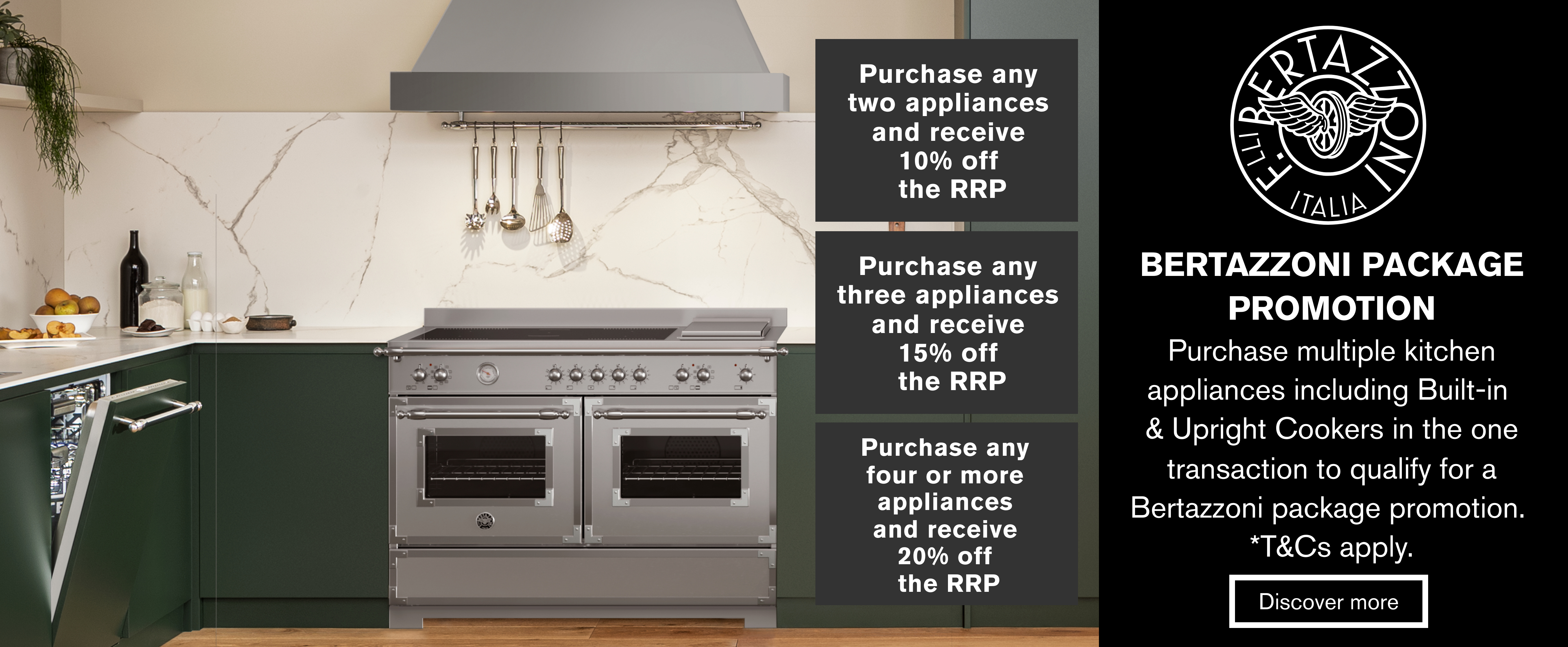 Save Up To 20% On Bertazzoni Kitchen Packages at Elite Appliances