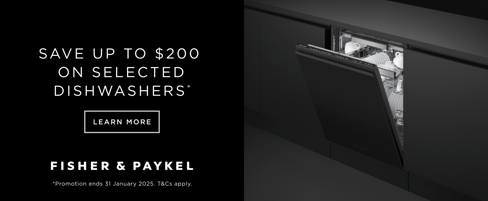 Save Up To $200* On Selected Fisher & Paykel Dishwashers at Elite Appliances