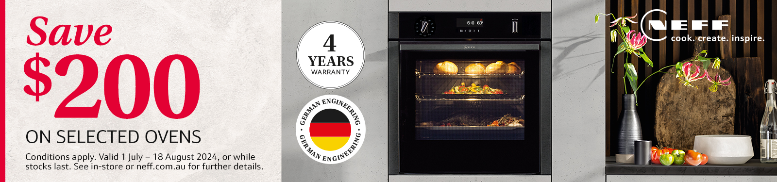 Save $200 On Selected NEFF Ovens | Elite Appliances