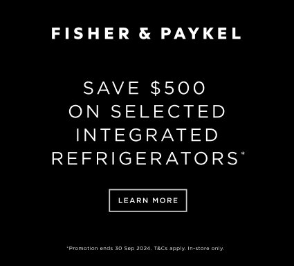 Save $500 On Selected Fisher & Paykel Integrated Fridges